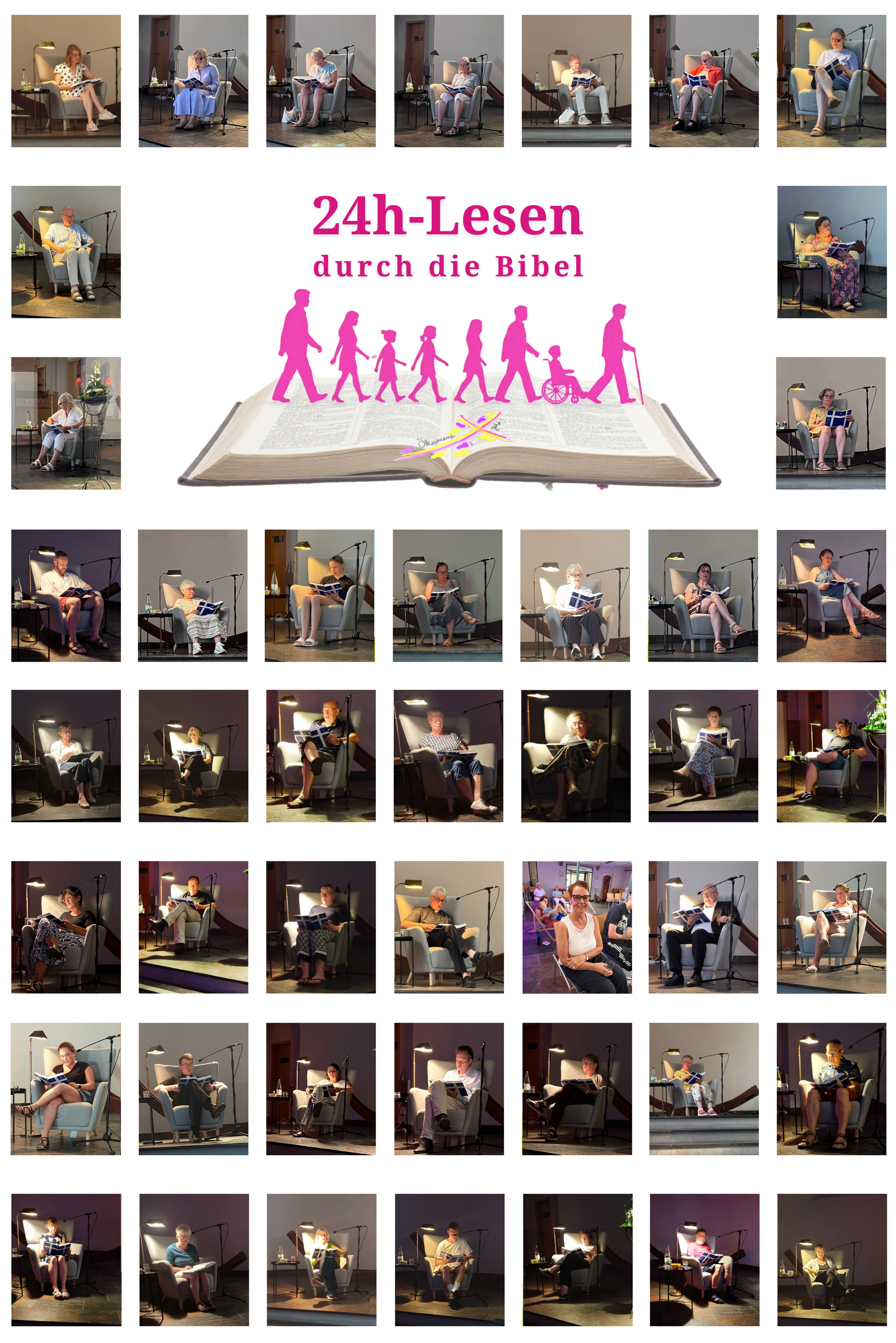 Collage 24h Bibellesen